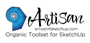 辅助快速建模插件 Artisan Organic Toolset v1.3.4 For Sketchup 2019/2020/2121 Win版 安装教程